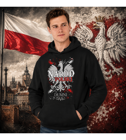 BLUZA Z KAPTUREM NARÓD POLSKI
